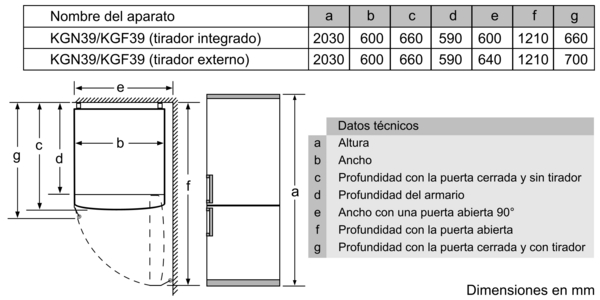 BOSCH COMBI KGN39VIDA
