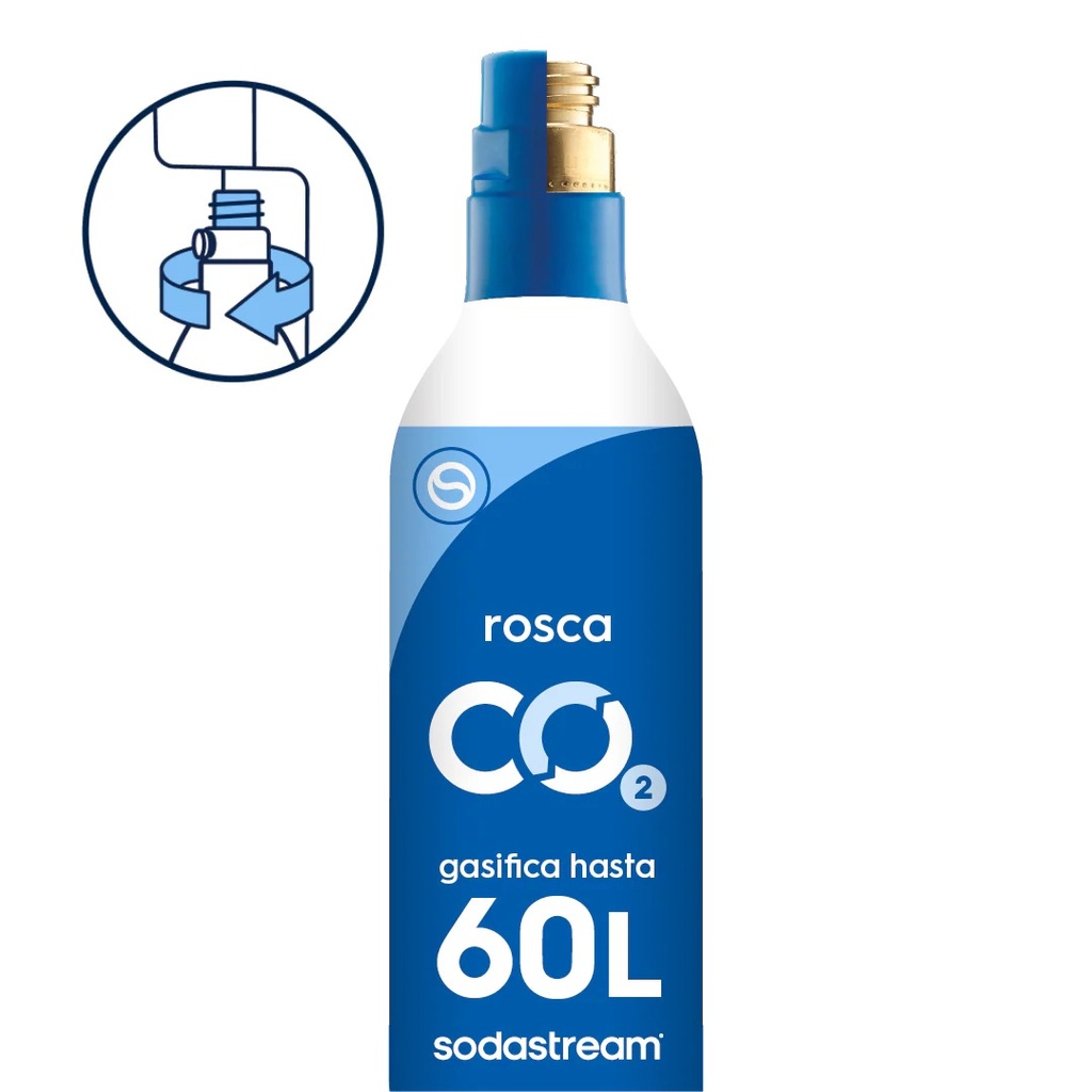 SODASTREAM  CILINDRO RECARGA CO2 QUICK CONNECT ROSA (copia)