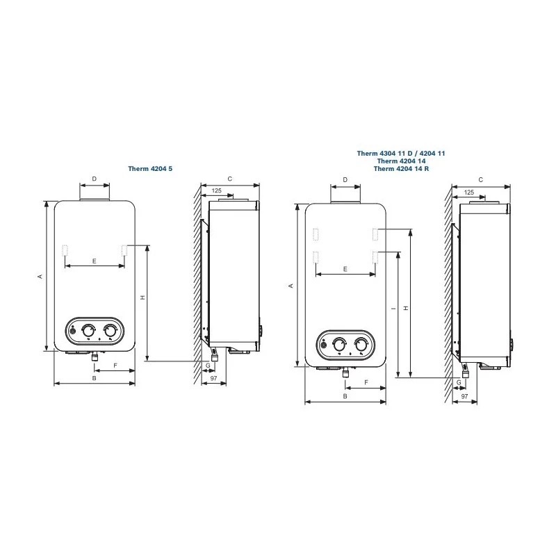 BOSCH CALENTADOR GAS THERM 4204-5 5 LITROS