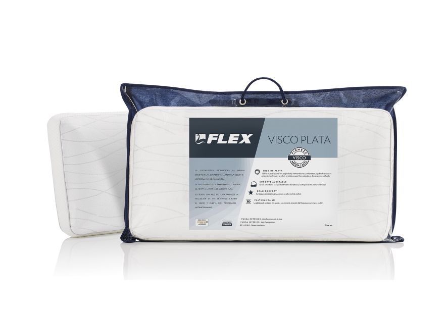 FLEX ALMOHADA VISCO PLATA 70