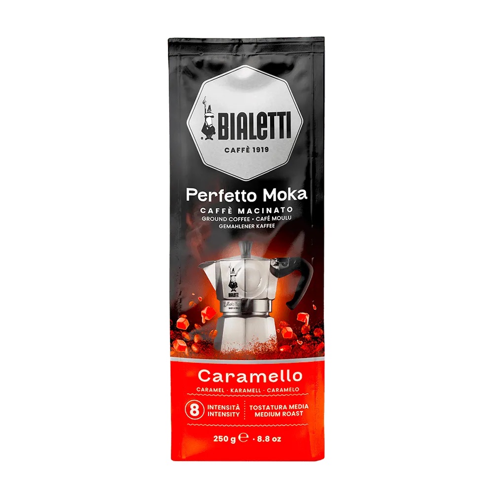 BIALETTI CAFE MOLIDO 250GR PERFETTO MOKA CARAMELLO